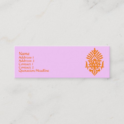 India Block Print Business Cards
