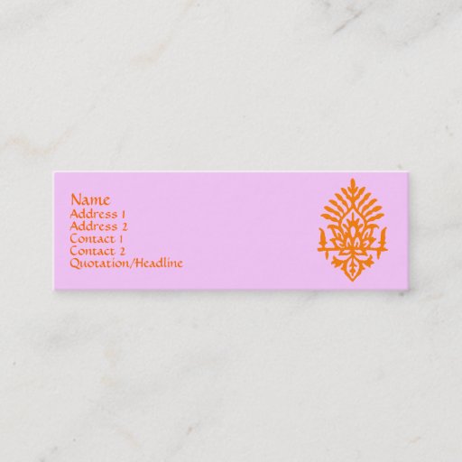 Customizable India Block Print Business Cards