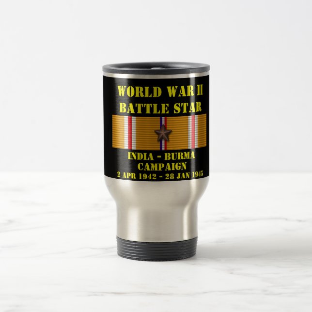 India - Burma Campaign Travel Mug (Center)