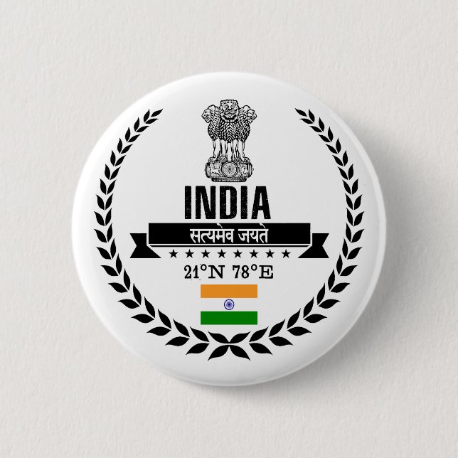 India Button (Front)