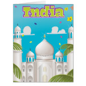 India Cartoon Travel print. (Front)