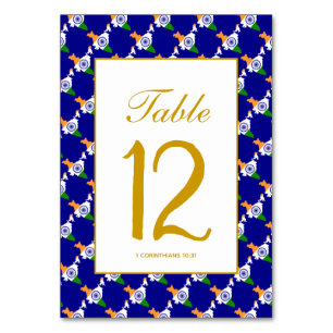 INDIA Celebration Wedding Banquet Table Number