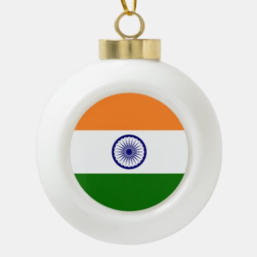 India Ceramic Ball Christmas Ornament