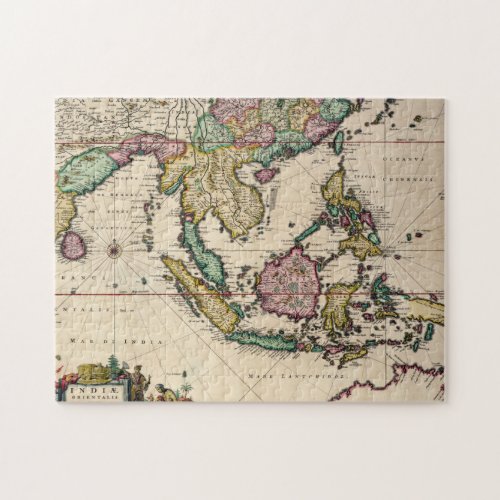 India  Ceylon to Australia Jigsaw Puzzle