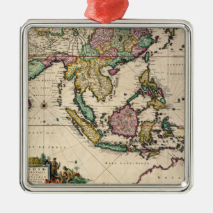 India & Ceylon to Australia Metal Ornament