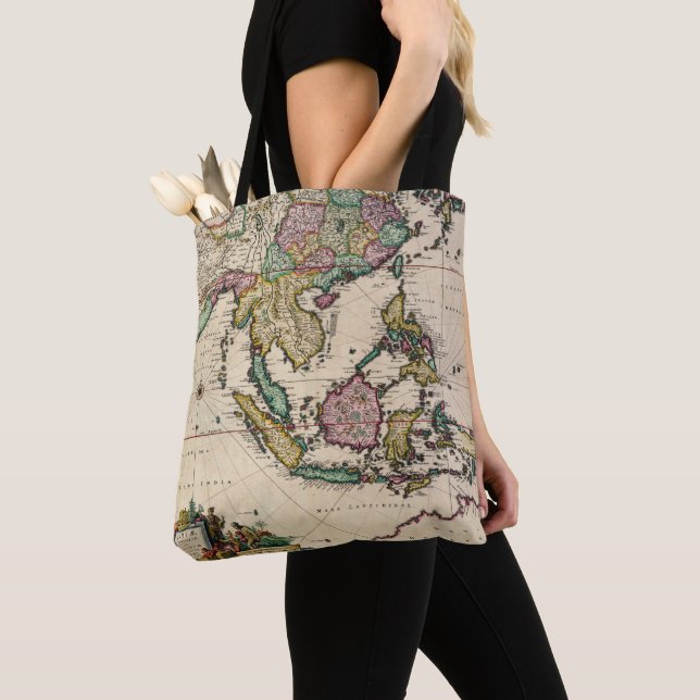 India & Ceylon to Australia Tote Bag (Close Up)
