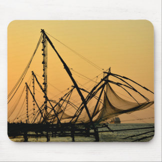 India - Chinese fishing nets, fort kochi Mouse Pad