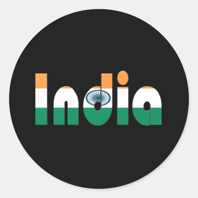 India Origin Sticker india classic round sticker | Zazzle