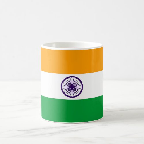 India country long flag nation symbol republic coffee mug