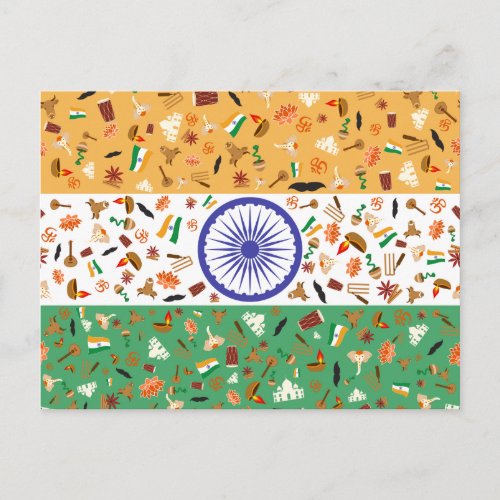 India country of traditions and diversity postcard