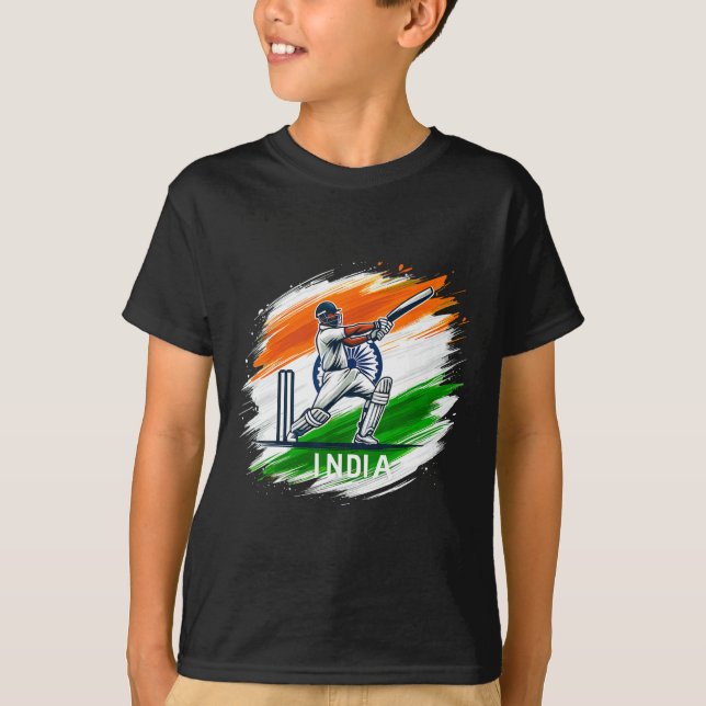 India Cricket 3  T-Shirt (Front)
