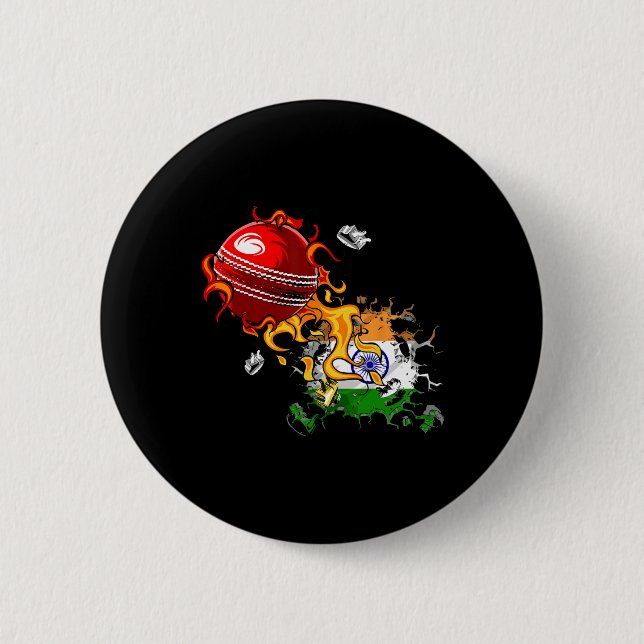 India Cricket 4  Button (Front)
