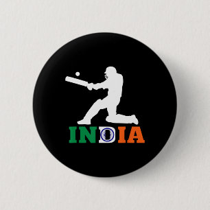 India Cricket Fan Jersey 2025 Indian Cricket Button