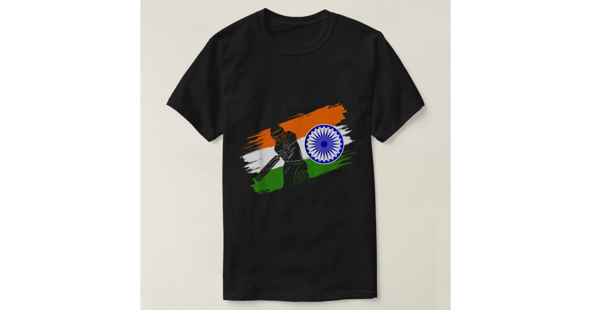 India Cricket Flag Fan Player Coach Umpire Fan Jersey T-Shirt