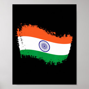 India Cricket Jersey Indian Cricket Flag India  Poster