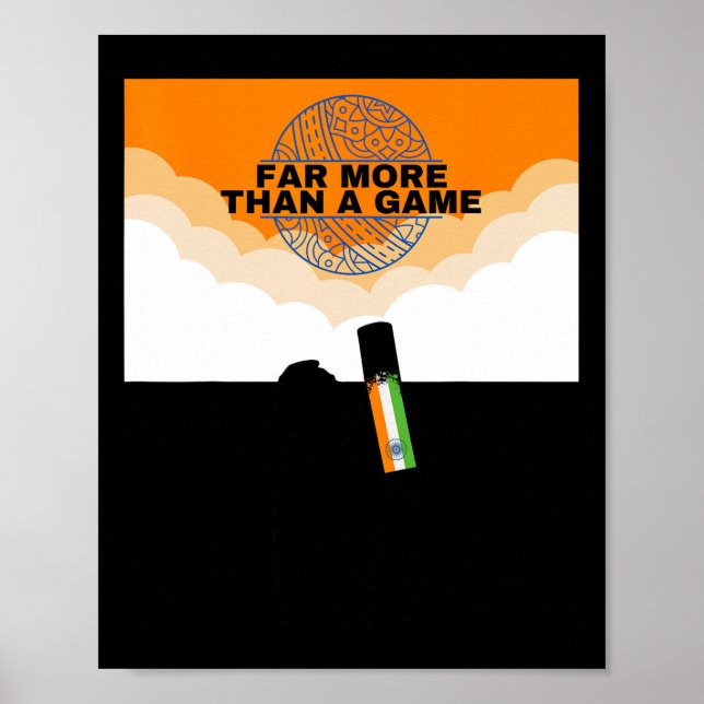 India Cricket More Than Jersey Flag India Cricket  Poster (Front)