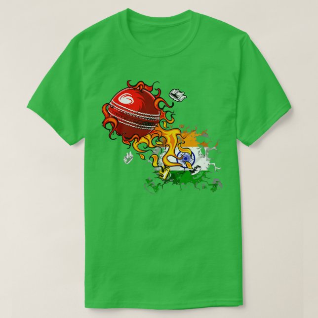 India Cricket  T-Shirt (Design Front)