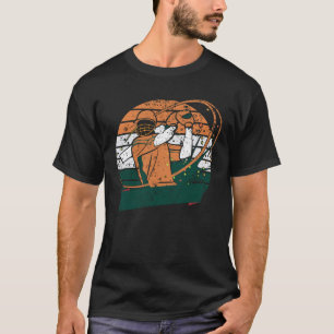 India Cricket Team Indian Cricket Fan Flag T-Shirt