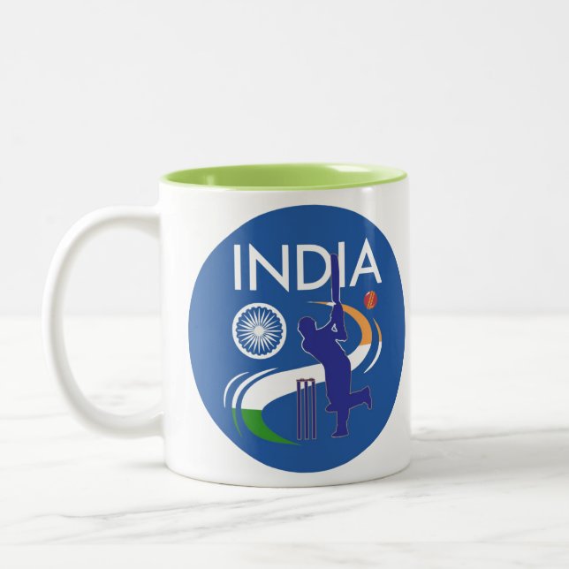 India Cricket Team Mug (Left)