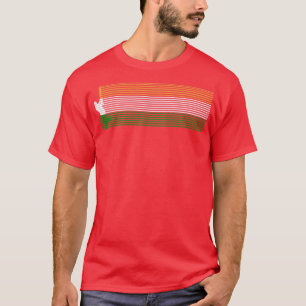 India Cricket With Indian Flag T-Shirt