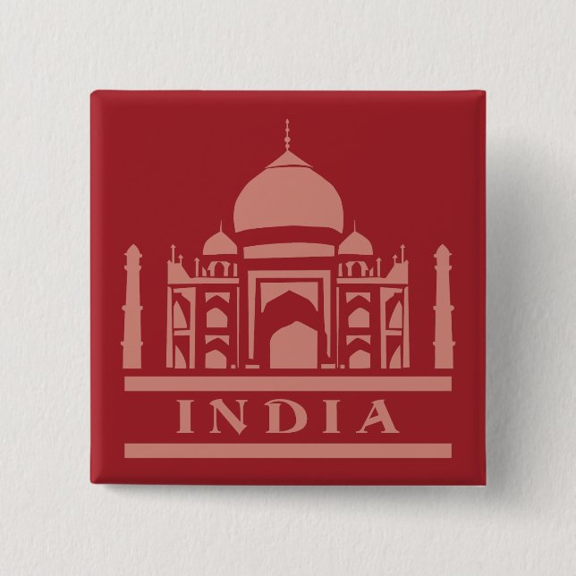 INDIA custom color button (Front)