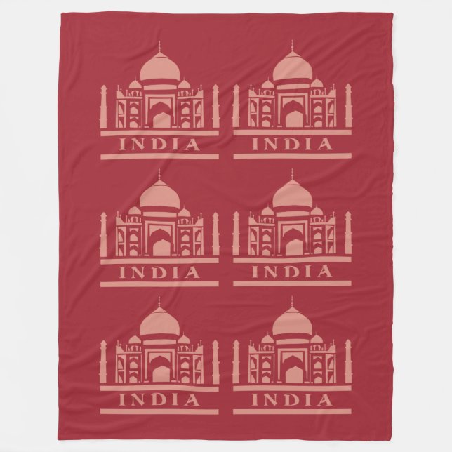 INDIA custom color fleece blankets (Front)