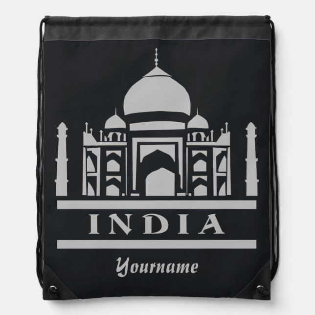 INDIA custom monogram & color backpack (Front)