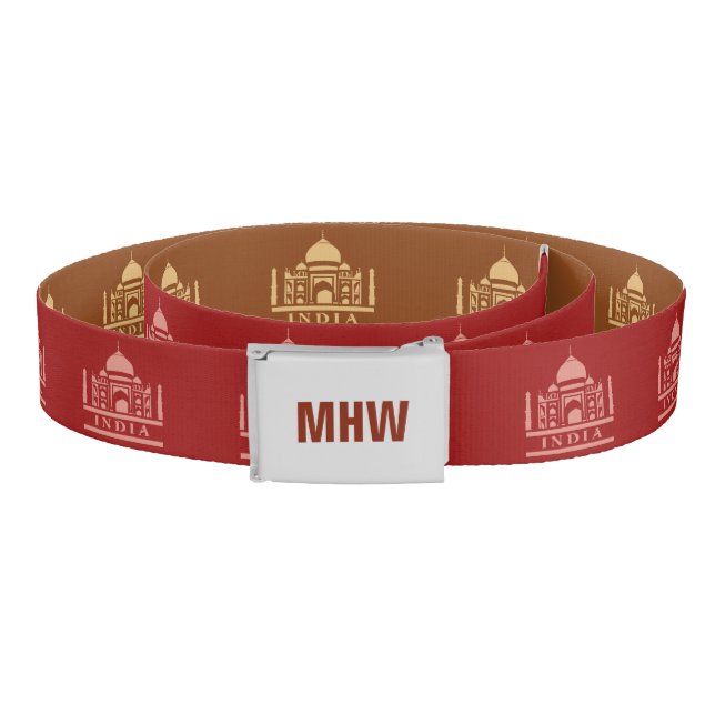 INDIA custom monogram reversible belt (Coil)