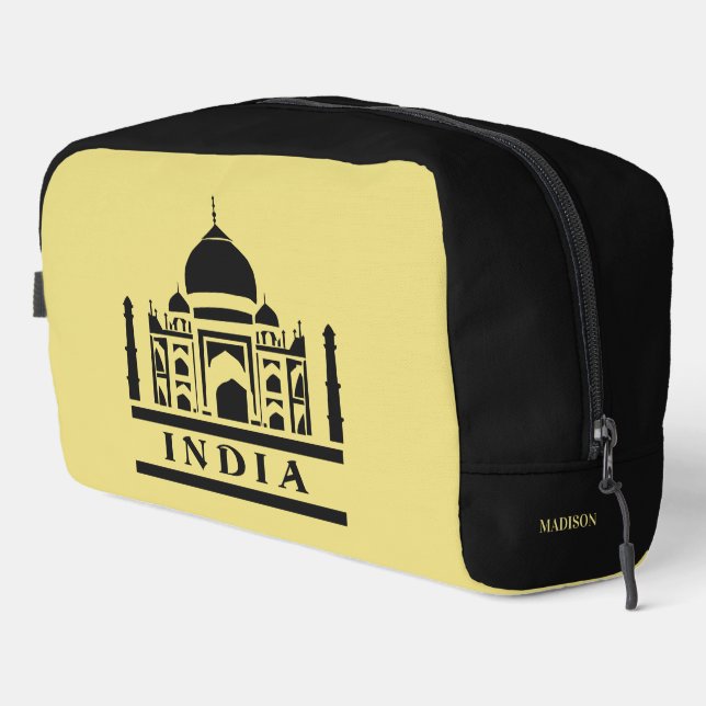 INDIA custom name & color Dopp Kit (Right Corner)