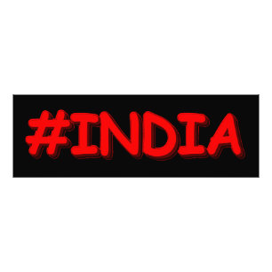 "#India" Cute Design. Buy Now Photo Print