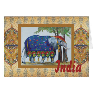 India Elephant card #1