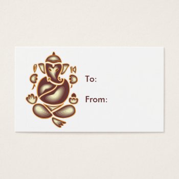 India Elephant Meditation Gift Tag by forbes1954 at Zazzle