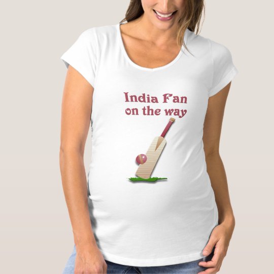 India Fan on the way Maternity T-Shirt