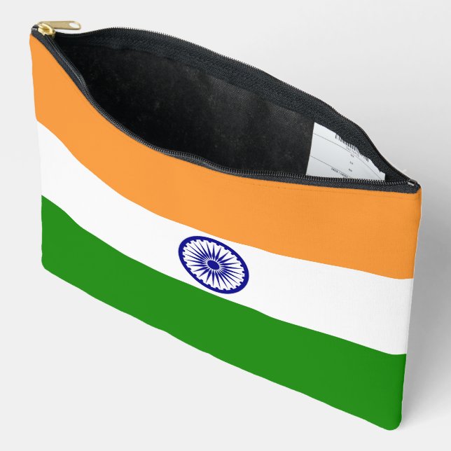 India flag accessory pouch (Open)