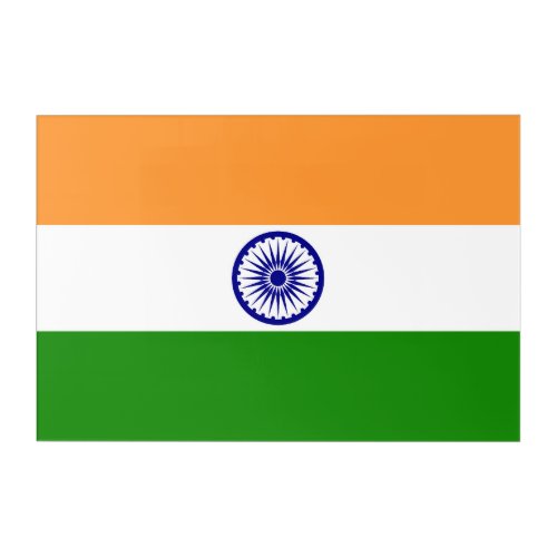 India flag acrylic print