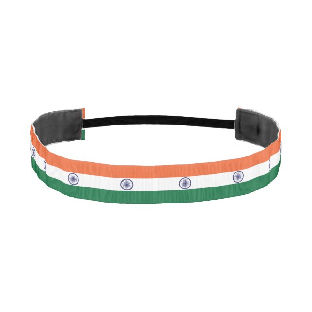 India Flag Athletic Headband (Front)