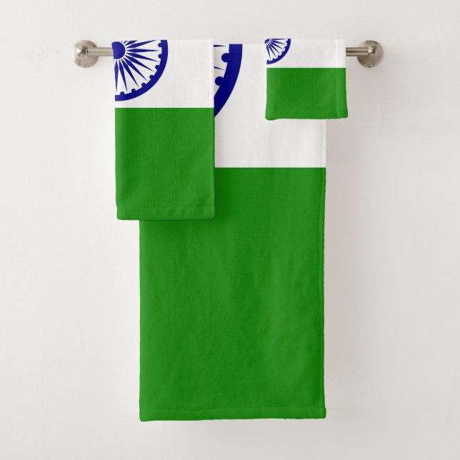 India flag bath towel set (Insitu)
