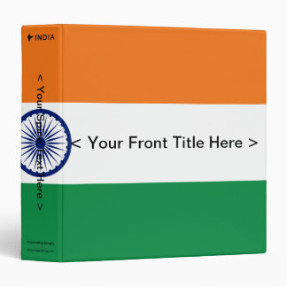 India Flag Binder