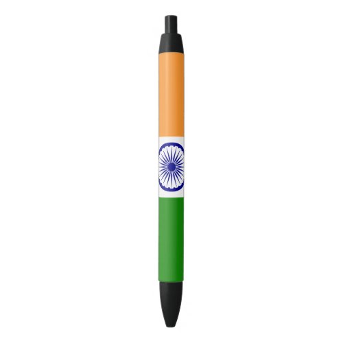 India Flag Black Ink Pen