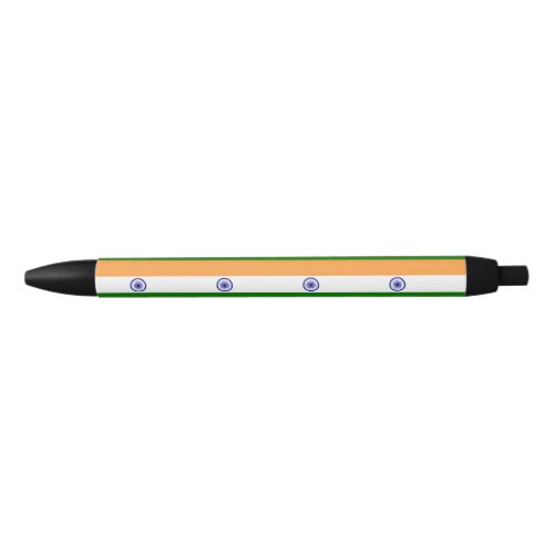 India Flag Black Ink Pen