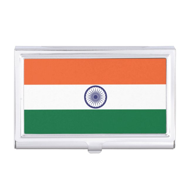 India Flag Business Card Case (Front)