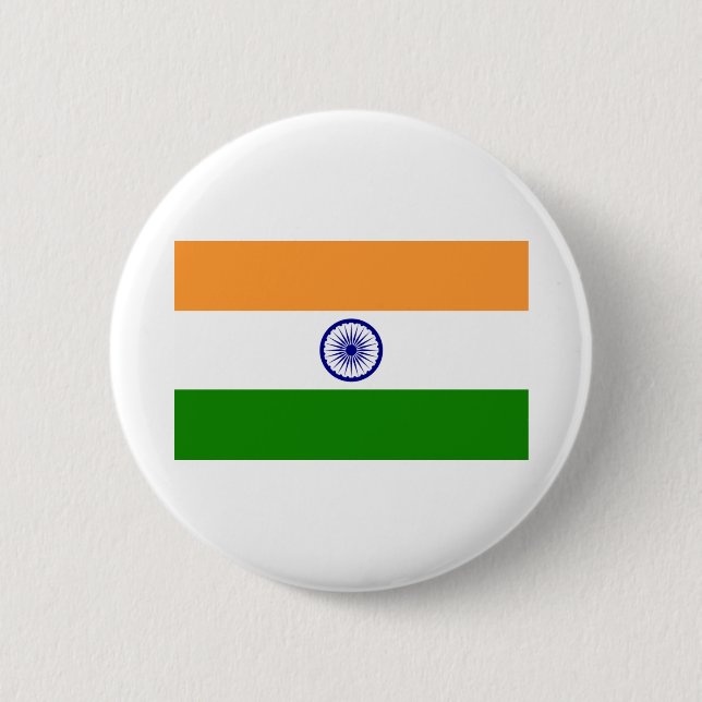 India Flag Button (Front)