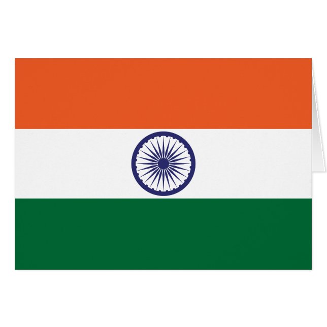 India Flag Cards (Front Horizontal)