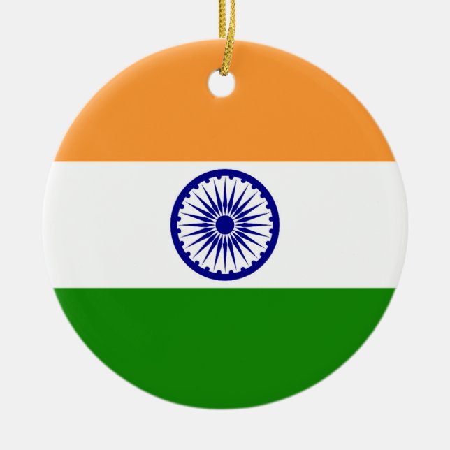 India flag ceramic ornament (Front)