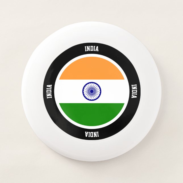 India Flag Charming Patriotic Wham-O Frisbee (Front)