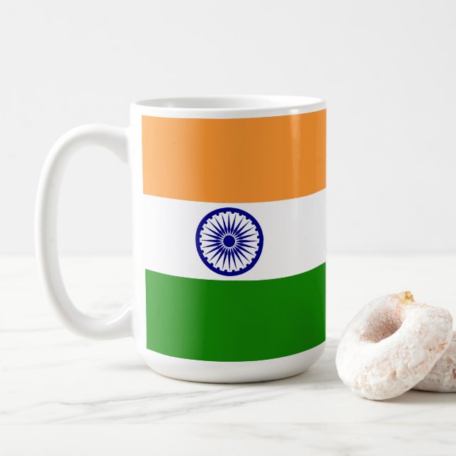 India flag coffee mug (With Donut)