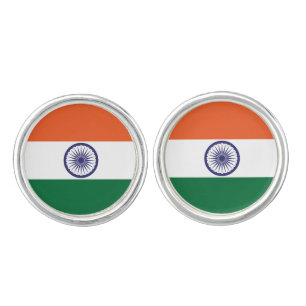 India Flag Cufflinks