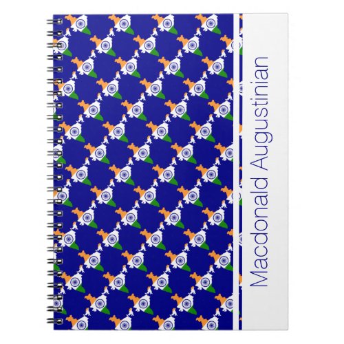 INDIA Flag Custom Add Your Name Notebook Journal