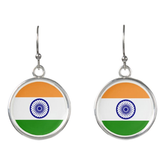 India flag earrings (Front)