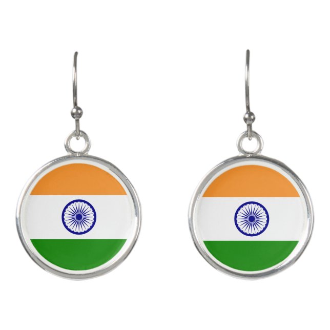 India flag  earrings (Front)